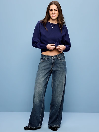 Low-Rise Baggy Wide-Leg Jeans
