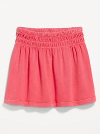 Smocked-Waist Mini Skirt