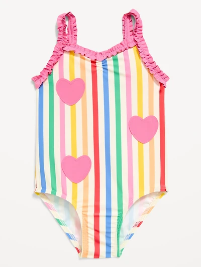 Printed One-Piece Swimsuit for Toddler Girls