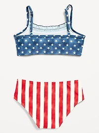 Ruffle-Trim Bikini Swim Set for Girls