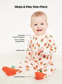Sleep & Play 2-Way-Zip Footed One-Piece 2-Pack for Baby