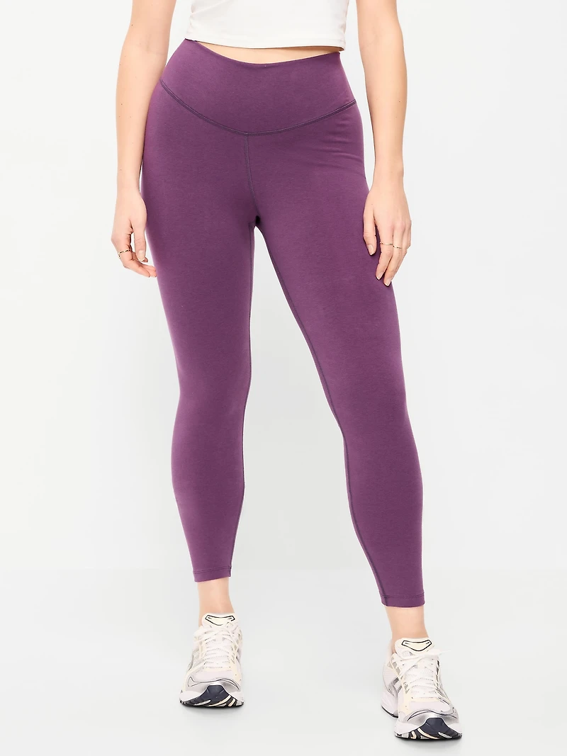 High-Waisted PowerChill 7/8 Cotton Leggings