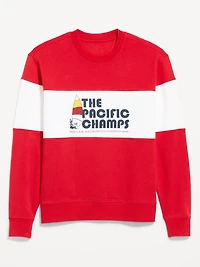 Loose Color-Block Crew-Neck Sweatshirt