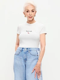 Old Navy x The Devil Wears Prada Snug Crop T-Shirt