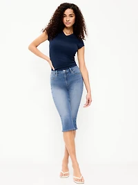 High-Waisted Wow Capri Jeans