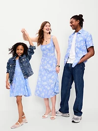 Embroidered Chambray One-Piece Romper for Baby