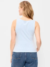Hug Double-Layer Boat-Neck Top