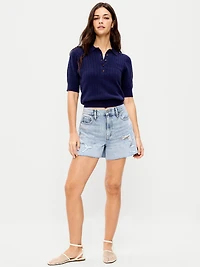 High-Waisted OG Cut-Off Jean Shorts - 4-inch inseam