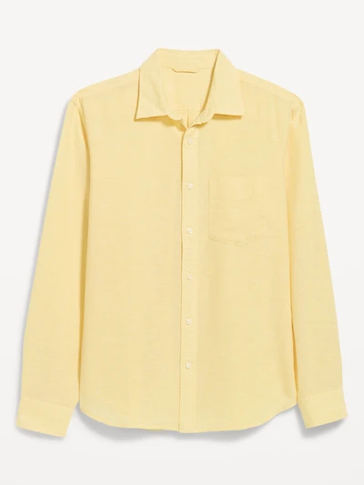 Classic Fit Linen-Blend Shirt