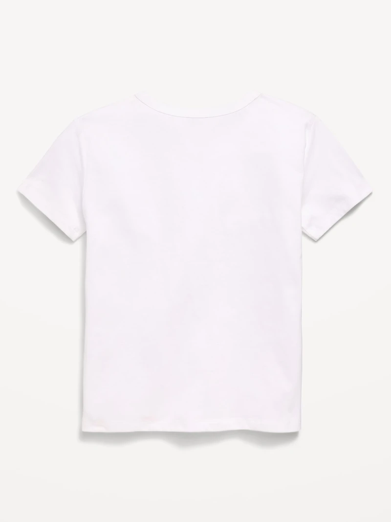 Softest Short-Sleeve Pocket T-Shirt for Girls
