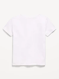 Softest Short-Sleeve Pocket T-Shirt for Girls