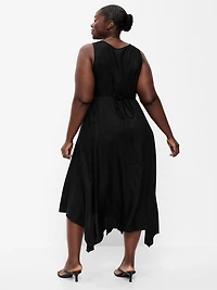 Handkerchief Hem Midi Dress