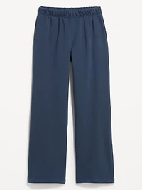 High-Waisted Fleece Wide-Leg Sweatpants