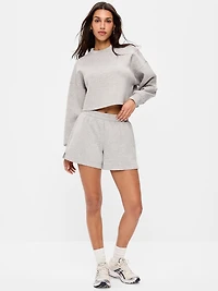 High-Waisted Bounce Fleece Shorts -- 5-inch inseam