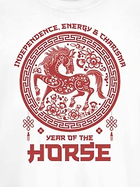 Year of the Horse  Short Sleeve Graphic T-Shirt