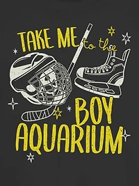 Boy Aquarium Short Sleeve  Graphic T-Shirt
