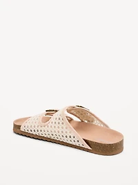 Double-Strap Slide Sandals for Girls