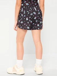 High-Waisted Dolphin-Hem Run Shorts for Girls