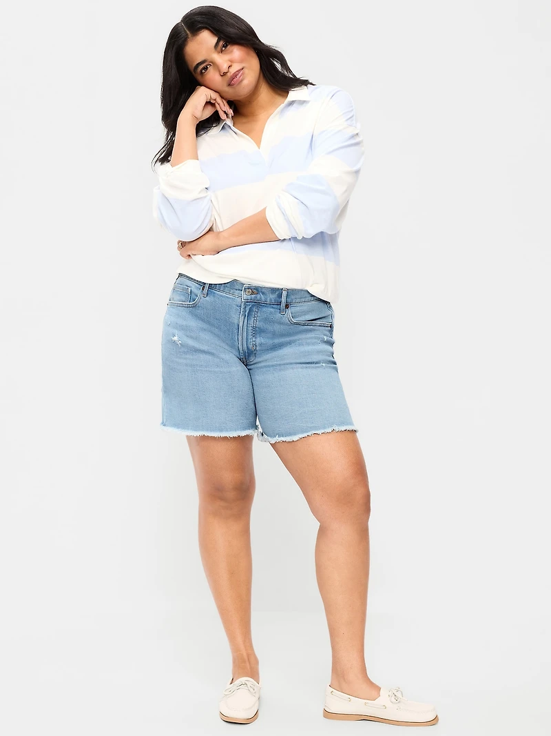 High-Waisted OG Jean Cut-Off Shorts - 7-inch inseam