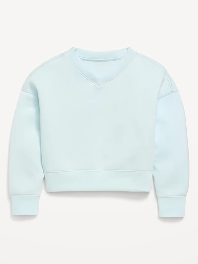 Bounce Fleece V-Neck Sweatshirt for Girls