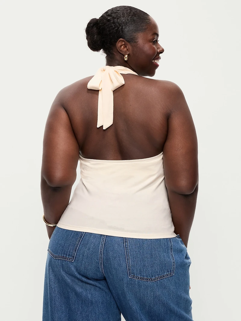 Cowl-Neck Halter Top