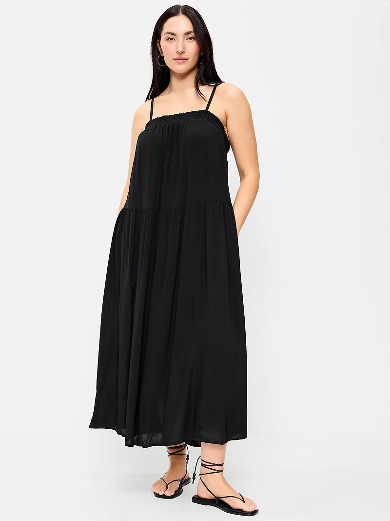 Airy Smocked Maxi Dress