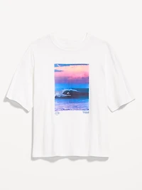 Short-Sleeve Loose Crew-Neck T-Shirt