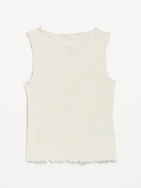 Sleeveless Smocked Tank Top