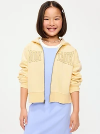 Favorite Fleece Graphic Zip-Front Hoodie for Girls