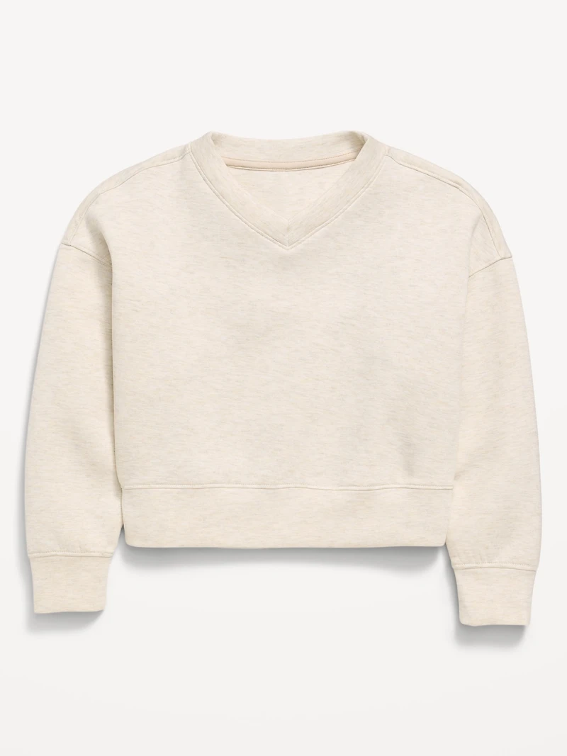 Bounce Fleece V-Neck Sweatshirt for Girls