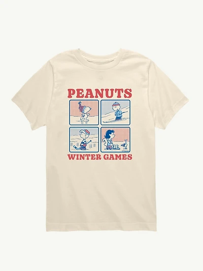 Peanuts Winter Games Short Sleeve Graphic T-Shirt For Toddler