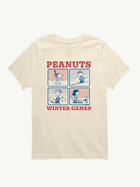 Peanuts Winter Games Short Sleeve Graphic T-Shirt For Toddler