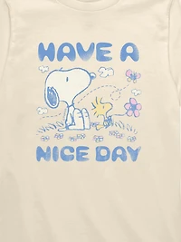 Peanuts Snoopy And Woodstock Have A Nice Day Short Sleeve Graphic T-Shirt For Toddler