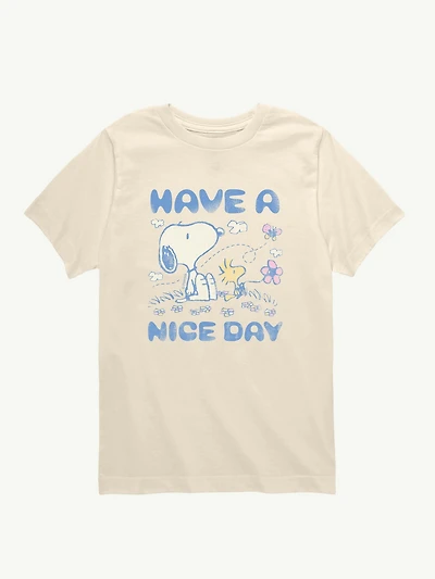 Peanuts Snoopy And Woodstock Have A Nice Day Short Sleeve Graphic T-Shirt For Toddler