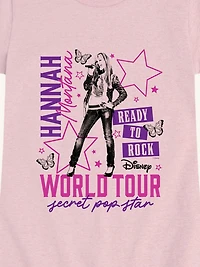 Disney Hannah Montana Concert Short Sleeve Graphic T-Shirt For Girls