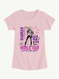 Disney Hannah Montana Concert Short Sleeve Graphic T-Shirt For Girls