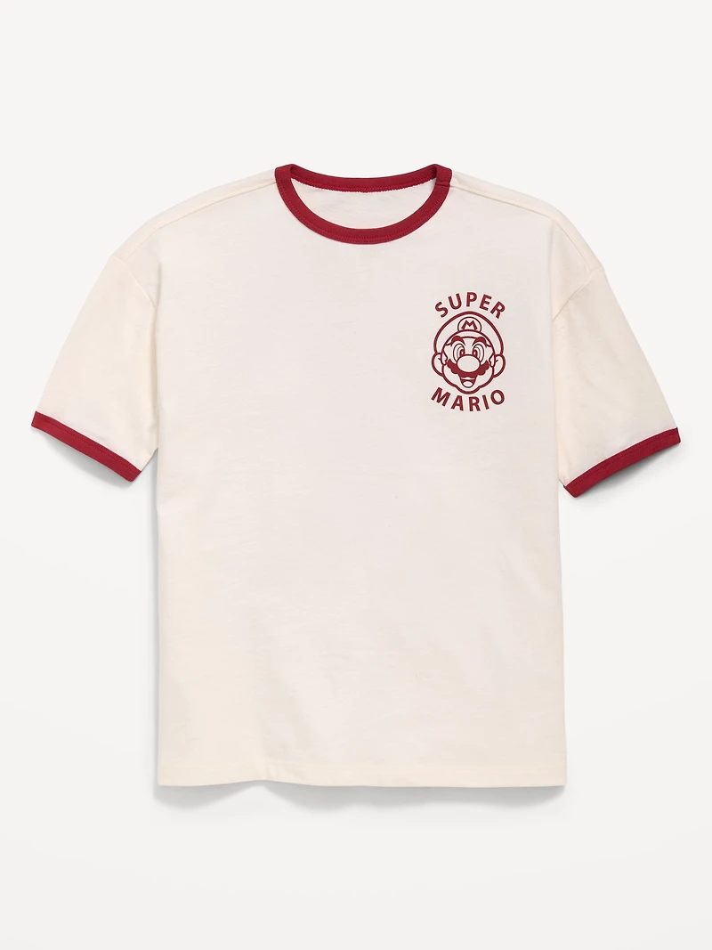 Super Mario™ Oversized Gender-Neutral Graphic T-Shirt for Kids
