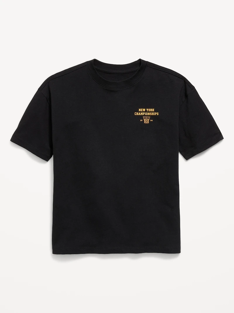 Oversized Short-Sleeve Graphic T-Shirt for Boys