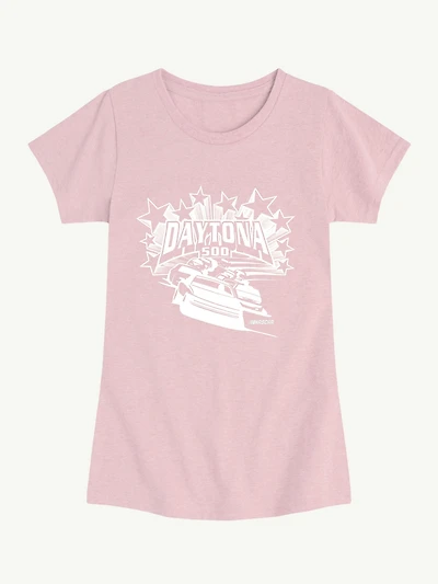 NASCAR Daytona 500 Stars And Stripes Short Sleeve Graphic T-Shirt For Girls