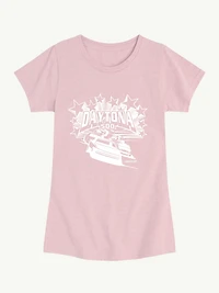 NASCAR Daytona 500 Stars And Stripes Short Sleeve Graphic T-Shirt For Girls