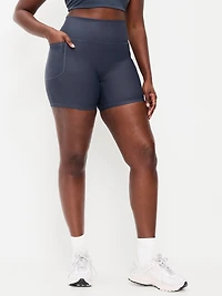 Extra-High Waisted PowerSoft Boundless Pocket Biker Shorts- 6-inch inseam