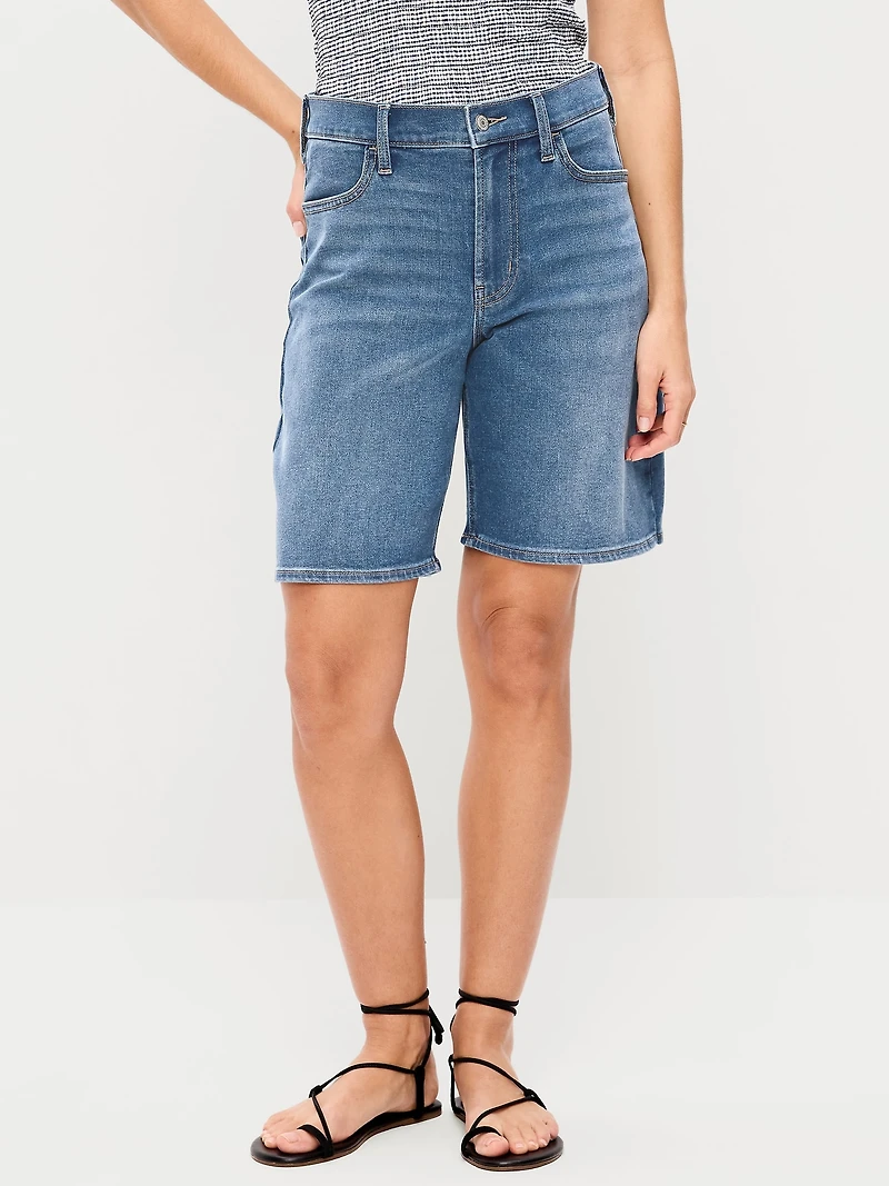 High-Waisted Wow Jean Shorts - 9-inch inseam