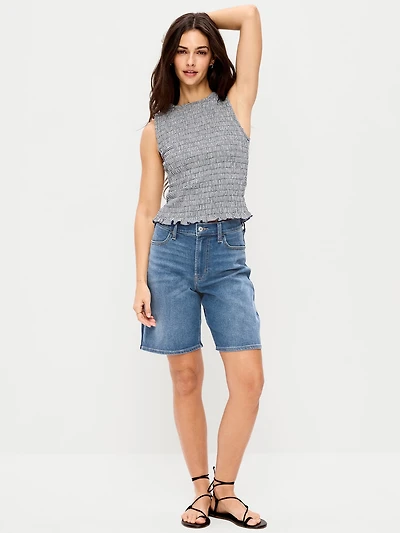 High-Waisted Wow Jean Shorts - 9-inch inseam