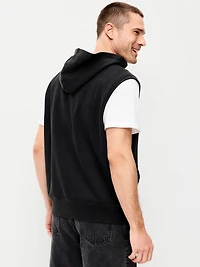 Sleeveless Washed Fleece Muscle Hoodie
