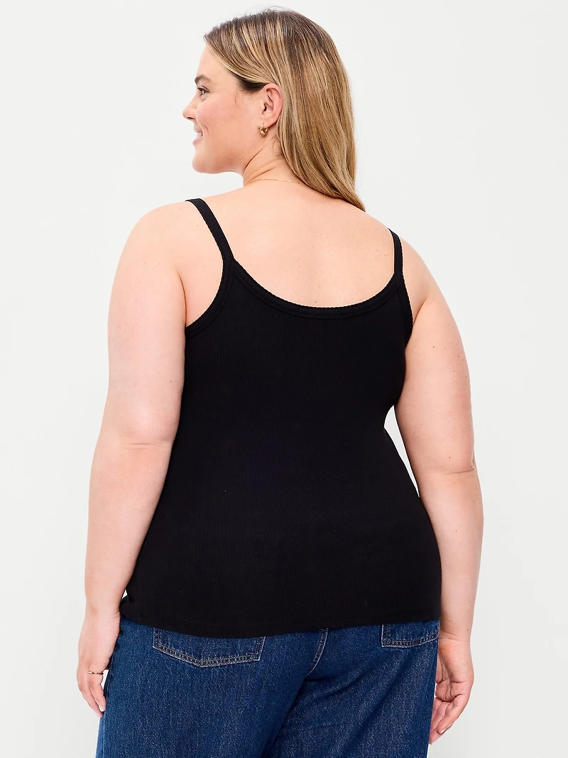 Rib-Knit Cami Tank Top