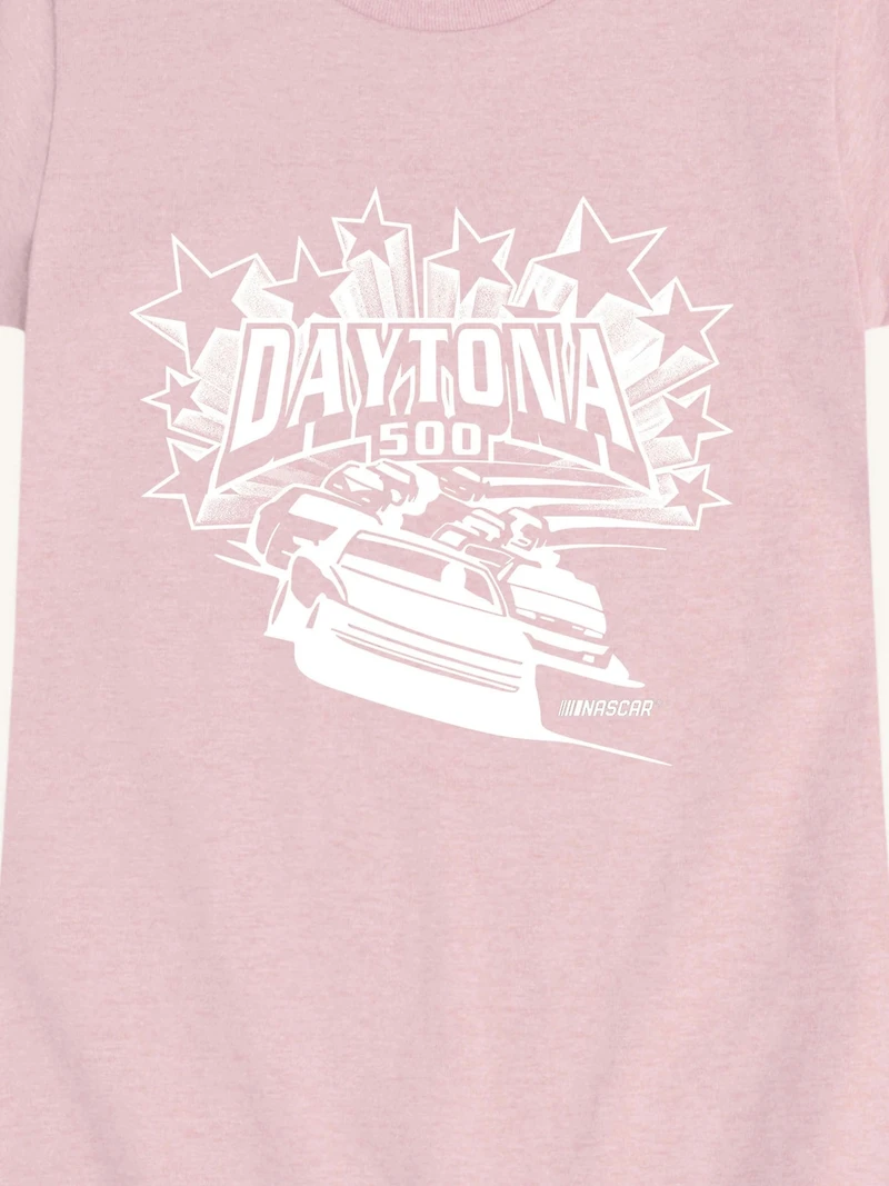 NASCAR Daytona 500 Stars And Stripes Short Sleeve Graphic T-Shirt For Girls