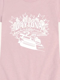 NASCAR Daytona 500 Stars And Stripes Short Sleeve Graphic T-Shirt For Girls
