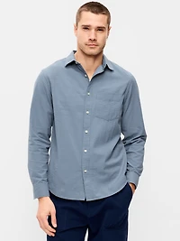 Long-Sleeve Relaxed Pocket Shirt