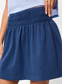 SoComfy Terry Smocked Mini Skirt