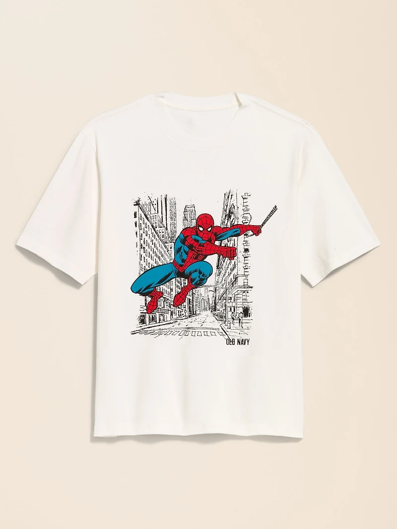 Old Navy x Marvel Spider-Man Boxy Heavyweight Graphic T-Shirt for Men